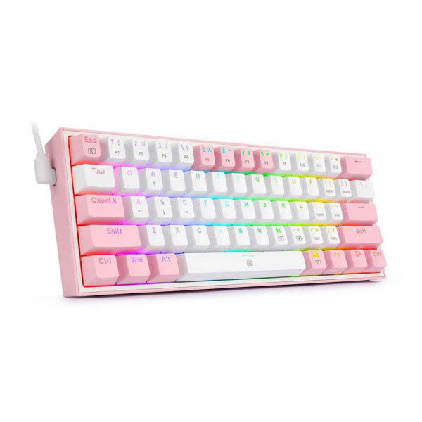 Redragon K616 Fizz PRO 60% Wireless RGB Red Switches (White/Pink) Redragon K616 Fizz PRO 60% Wireless RGB Red Switches (White/Pink)